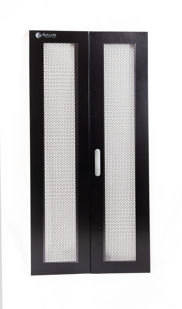 27U 600 mm Double Perforated Door for Floor Standing Racks