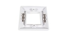 Single Faceplate for Angular Beveled Keystone Holder