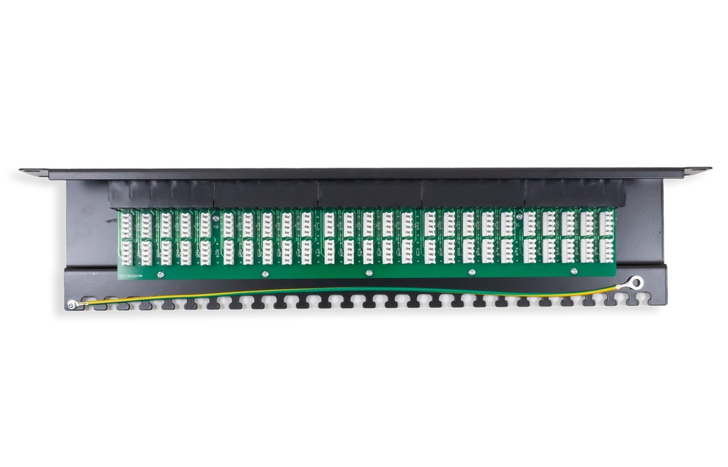 50 Port Voice Patch Panel - 1U - 19&quot; - Loaded