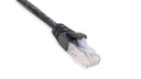 Cat.6A 10G UTP 26 AWG PVC Patch Cord 1 mtr Black Colour 