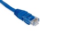 Cat.6A 10G UTP 26 AWG PVC Patch Cord 0.5 mtr Blue Colour 