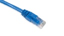 Cat.6A 10G UTP 26 AWG PVC Patch Cord 1 mtr Blue Colour 