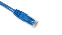 Cat.6A 10G UTP 26 AWG PVC Patch Cord 1 mtr Blue Colour 