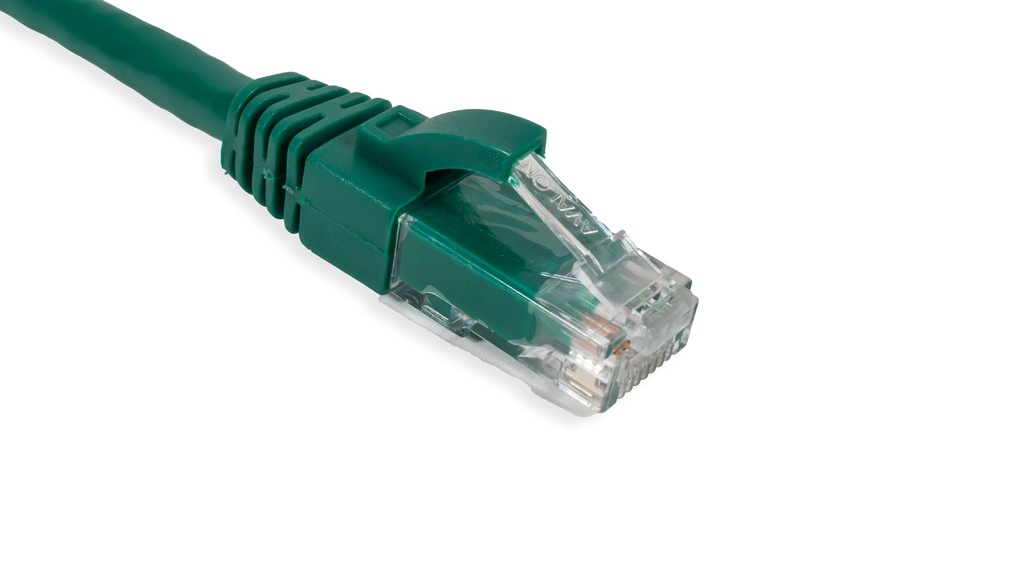 Cat.6A 10G UTP 26 AWG PVC Patch Cord 0.5 mtr Green Colour