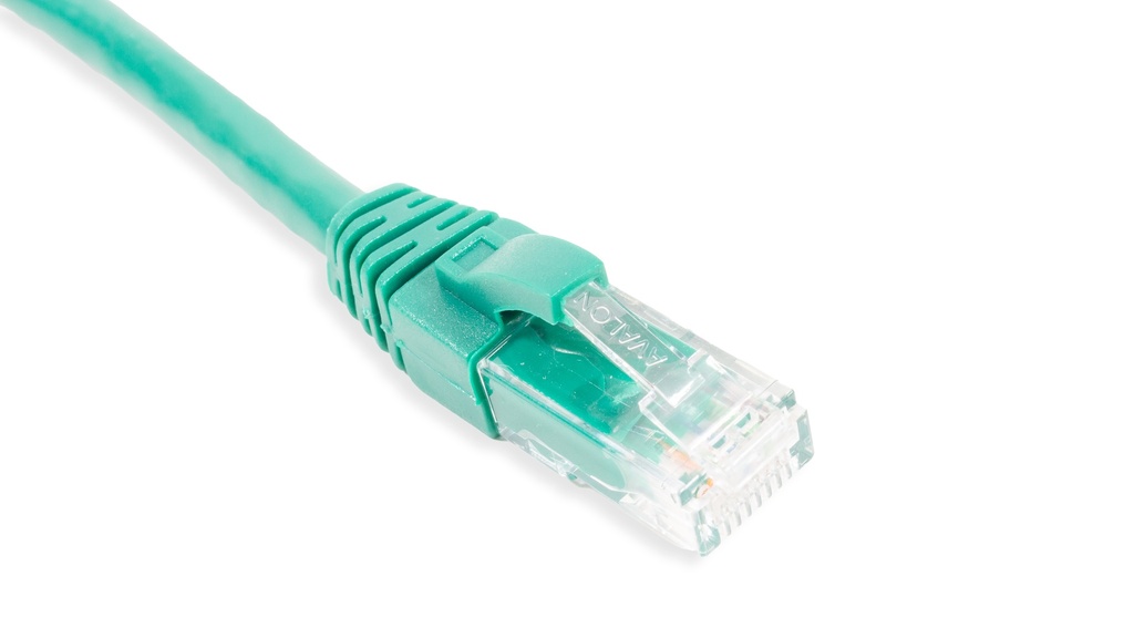 Cat.6A 10G UTP 26 AWG PVC Patch Cord 3 mtr Green Colour