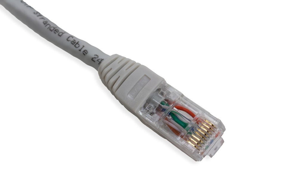 Cat.6A 10G UTP 26 AWG PVC Patch Cord 20 mtr Grey Colour 