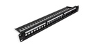 Cat.6A 24 Port Unshielded Patch Panel - 1U - 19&quot; - Loaded