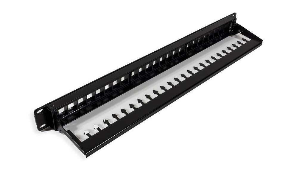 Cat.6A 24 Port Unshielded Patch Panel - 1U - 19&quot; - Loaded