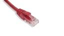 Cat.6A 10G UTP 26 AWG PVC Patch Cord 0.5 mtr Red Colour