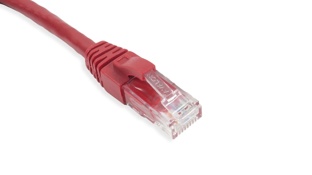 Cat.6A 10G UTP 26 AWG PVC Patch Cord 3 mtr Red Colour