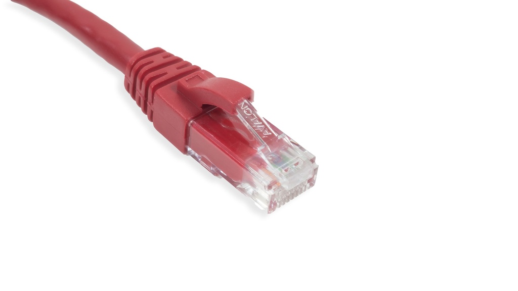 Cat.6A 10G UTP 26 AWG PVC Patch Cord 3 mtr Red Colour