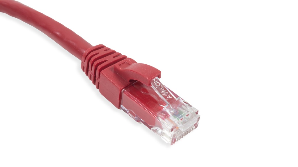 Cat.6A 10G UTP 26 AWG PVC Patch Cord 3 mtr Red Colour