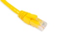 Cat.6A 10G UTP 26 AWG PVC Patch Cord 3 mtr Yellow Colour