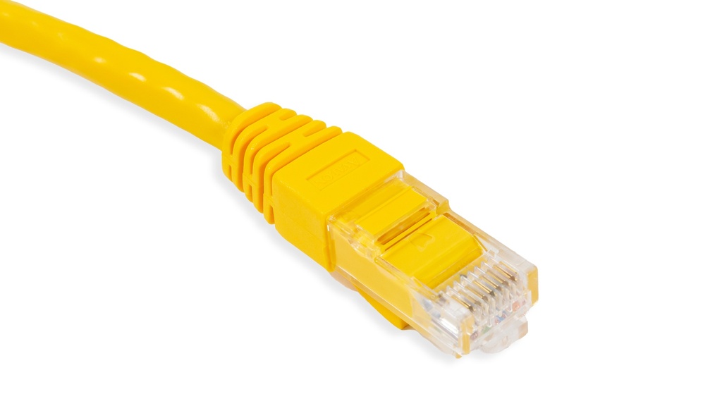 Cat.6A 10G UTP 26 AWG PVC Patch Cord 3 mtr Yellow Colour