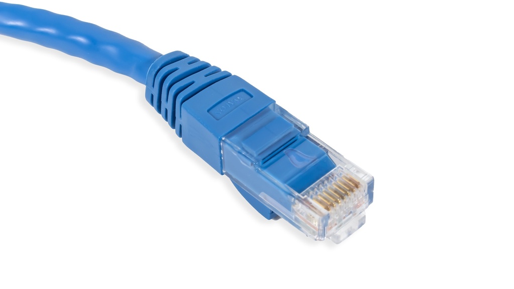 Cat.6 UTP 24 AWG PVC Patch Cord 0.3 mtr Blue Colour