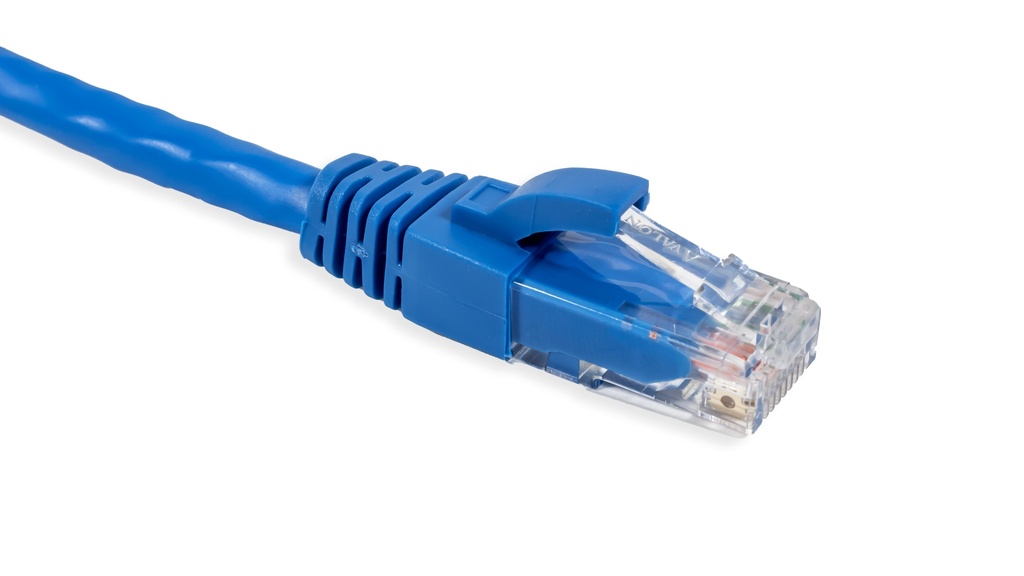 Cat.6 UTP 24 AWG PVC Patch Cord 1 mtr Blue Colour