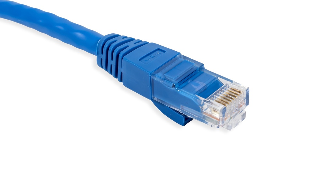 Cat.6 UTP 24 AWG PVC Patch Cord 1 mtr Blue Colour