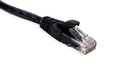 Cat.6 UTP 24 AWG PVC Patch Cord 2 mtr Black Colour