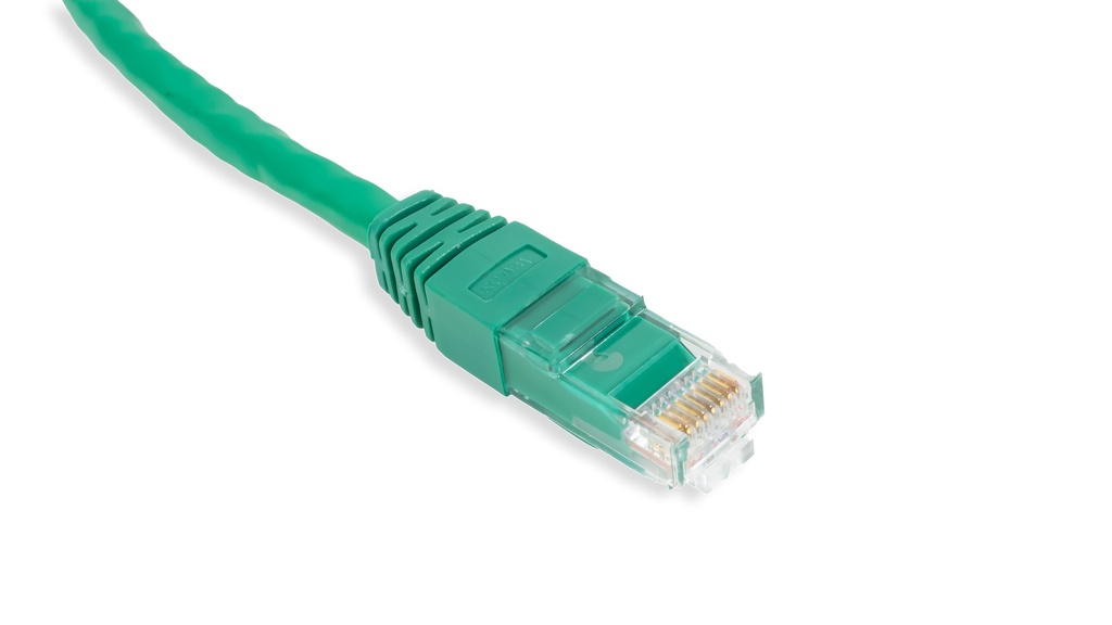 Cat.6 UTP 24 AWG PVC Patch Cord 1 mtr Green Colour