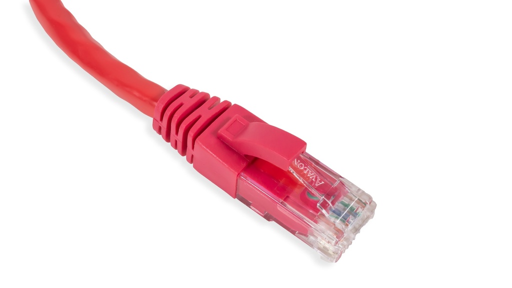 Cat.6 UTP 24 AWG PVC Patch Cord 0.3 mtr Red Colour