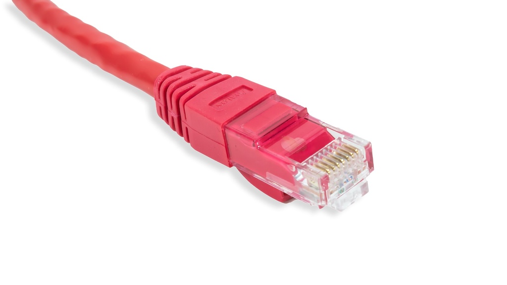 Cat.6 UTP 24 AWG PVC Patch Cord 1 mtr Red Colour