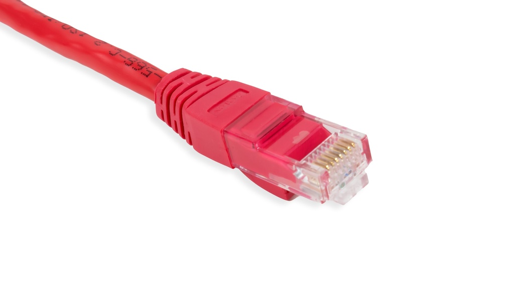 Cat.6 UTP 24 AWG PVC Patch Cord 2 mtr Red Colour