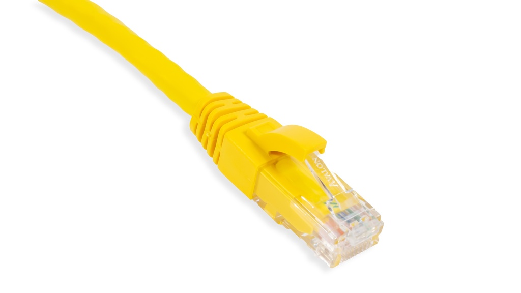 Cat.6 UTP 24 AWG PVC Patch Cord 3 mtr Yellow Colour