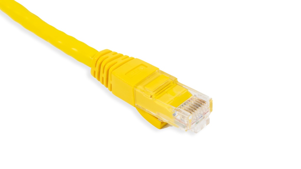 Cat.6 UTP 24 AWG PVC Patch Cord 3 mtr Yellow Colour