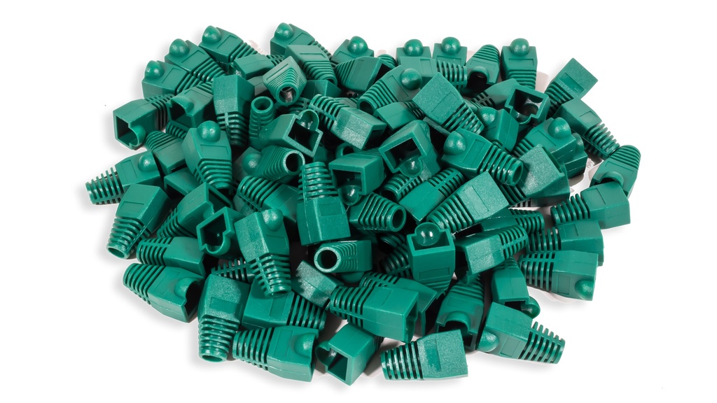 RJ45 Cat.6 Boots (Pack of 100) Green Colour