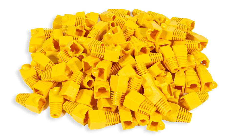 RJ45 Cat.6 Boots (Pack of 100) Yellow Colour