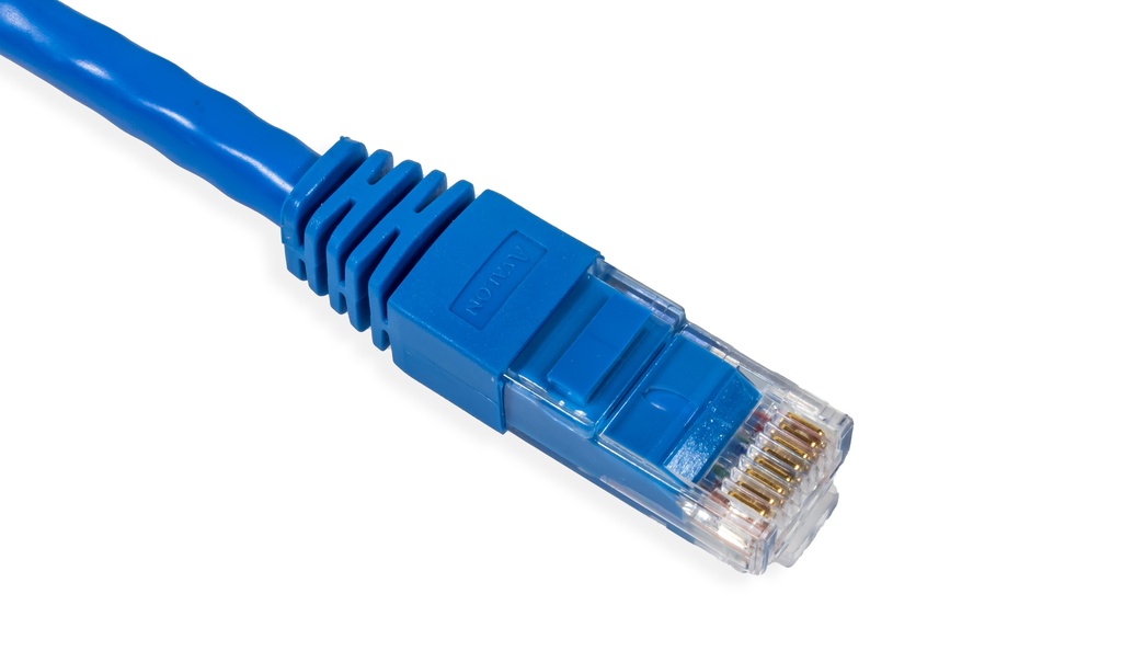 Cat.6 UTP 24 AWG PVC Patch Cord 2 mtr Blue Colour