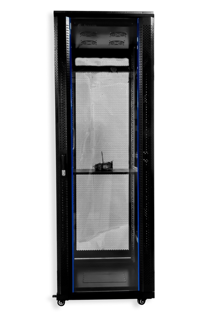 37U x 600(W) x 800(D) - Floor Standing Rack with Perforated Back Door