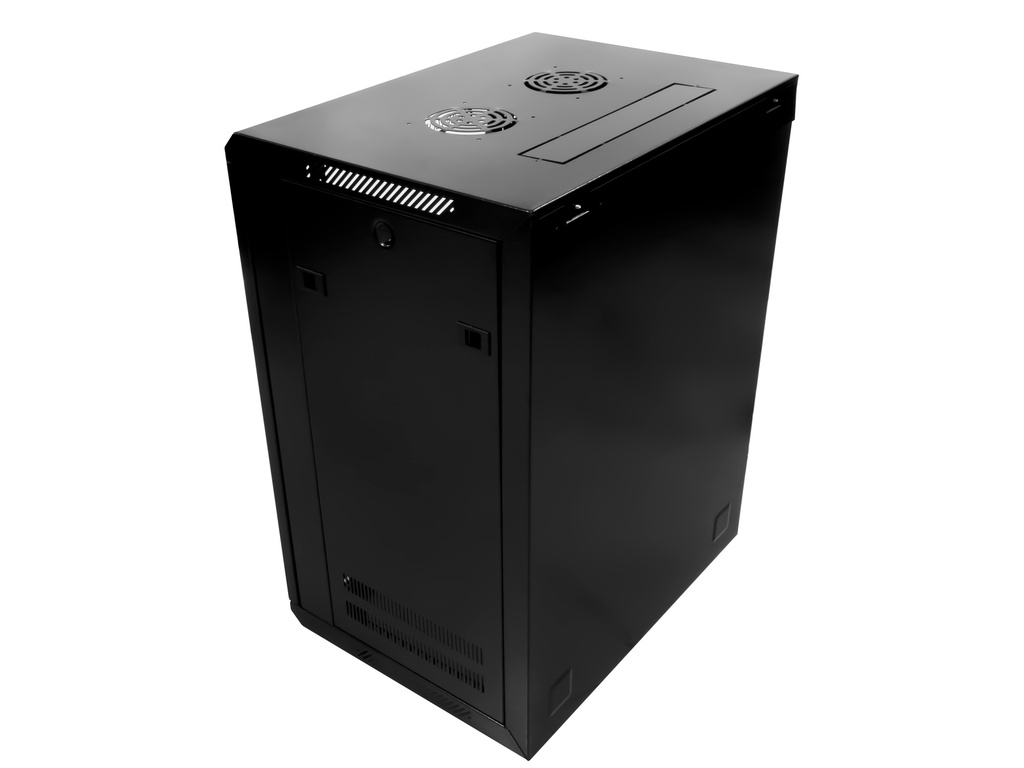 15U x 600(W) x 450(D) - Single Section Wall Mount Cabinet + Fan