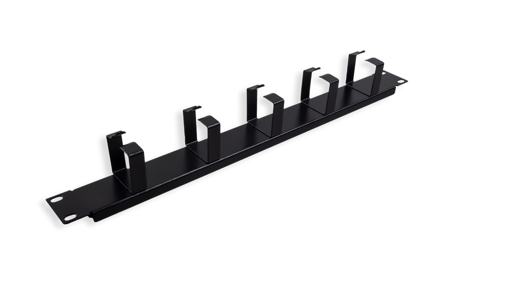 1U 19&quot; Horizontal Cable Manager with 5 Rings
