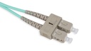 LC-SC  Multi-Mode OM3 Duplex Patch Cord 2 mtr - LSZH