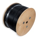 Cat.6A FTP 23 AWG Outdoor Cable Double Jacket Solid PE 305m Roll Black Colour