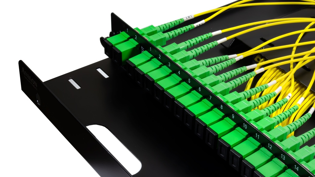 1U 2x32 splitter module with SC/APC connectivity