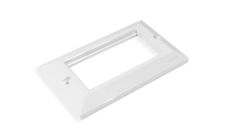 Angular Beveled Keystone Holder For Two Keystone Jack