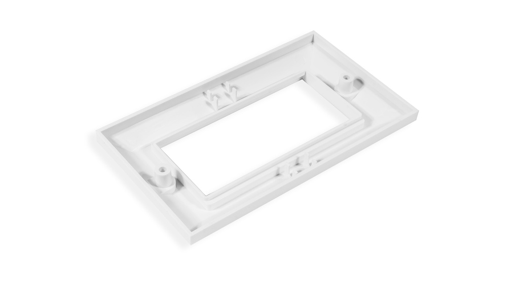 Angular Beveled Keystone Holder For Two Keystone Jack