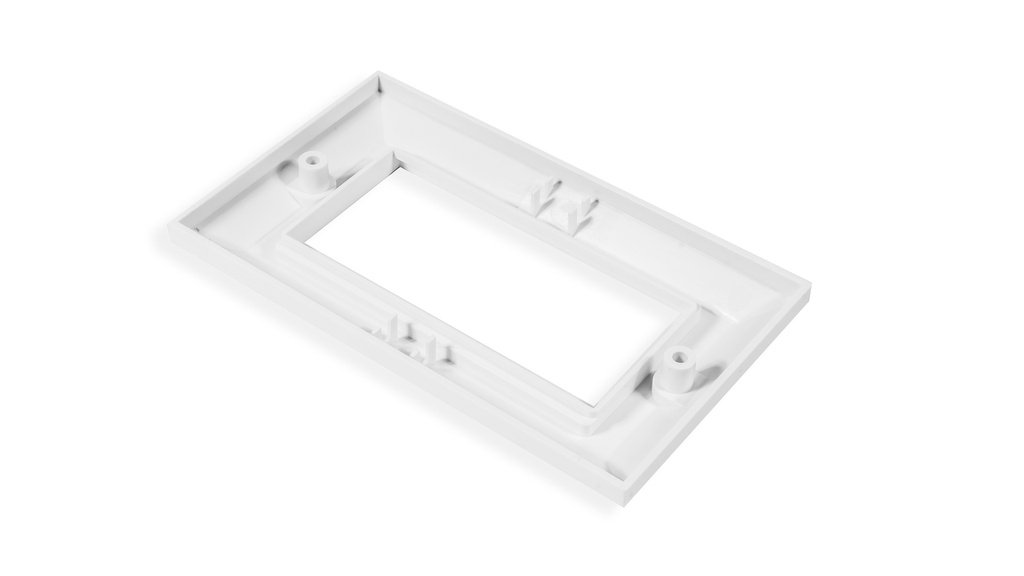 Angular Beveled Keystone Holder For Two Keystone Jack