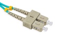 SC-SC  Multi-Mode OM3 Duplex Patch Cord 1 mtr - LSZH