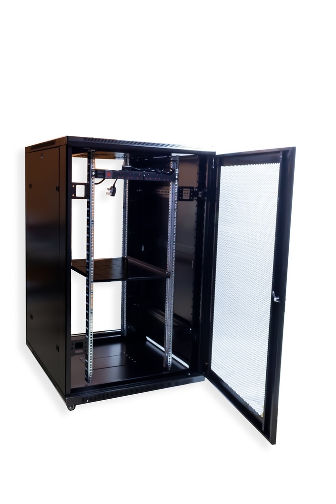 12U x 600(W) x 600(D) - Floor Standing Rack with Perforated Back Door