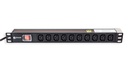 10 Way Horizontal PDU with 10 x C13 Sockets, 10A and 3 Mtr C14 Type Power Plug