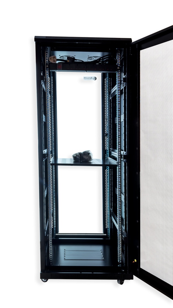 32U x 600(W) x 1000(D) - Floor Standing Rack with Perforated Back Door