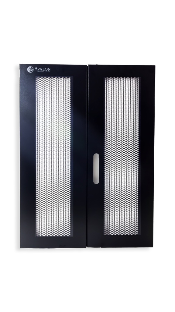 18U 600 mm Double Perforated Door for Floor Standing Racks