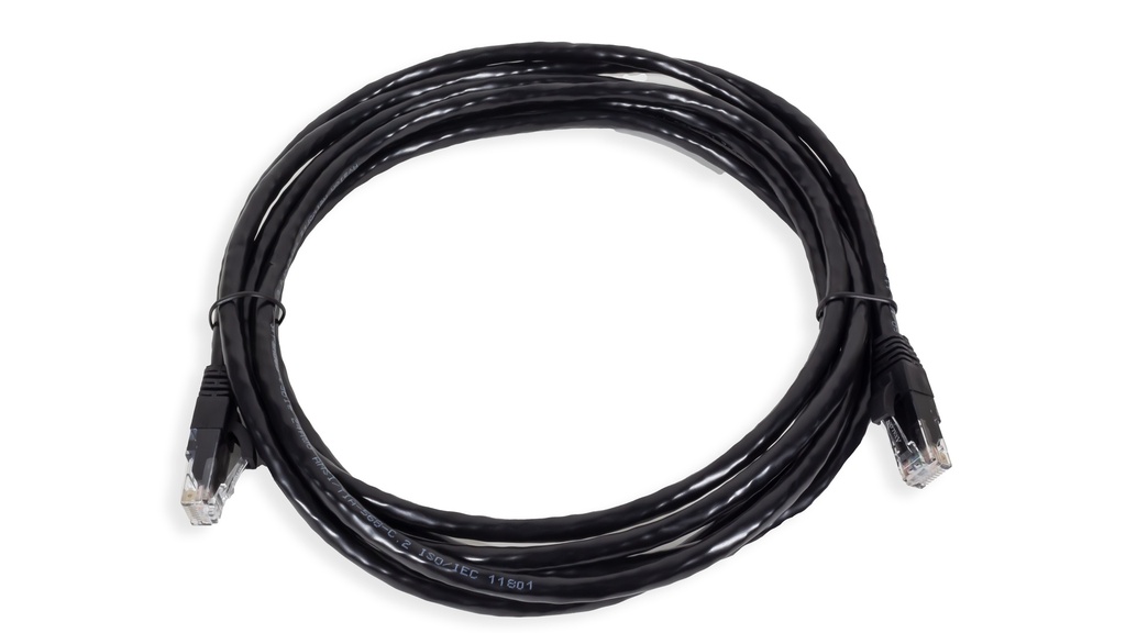 Cat.6 UTP 24 AWG PVC Patch Cord 3 mtr Black Colour