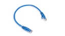 Cat.6 UTP 24 AWG PVC Patch Cord 0.3 mtr Blue Colour