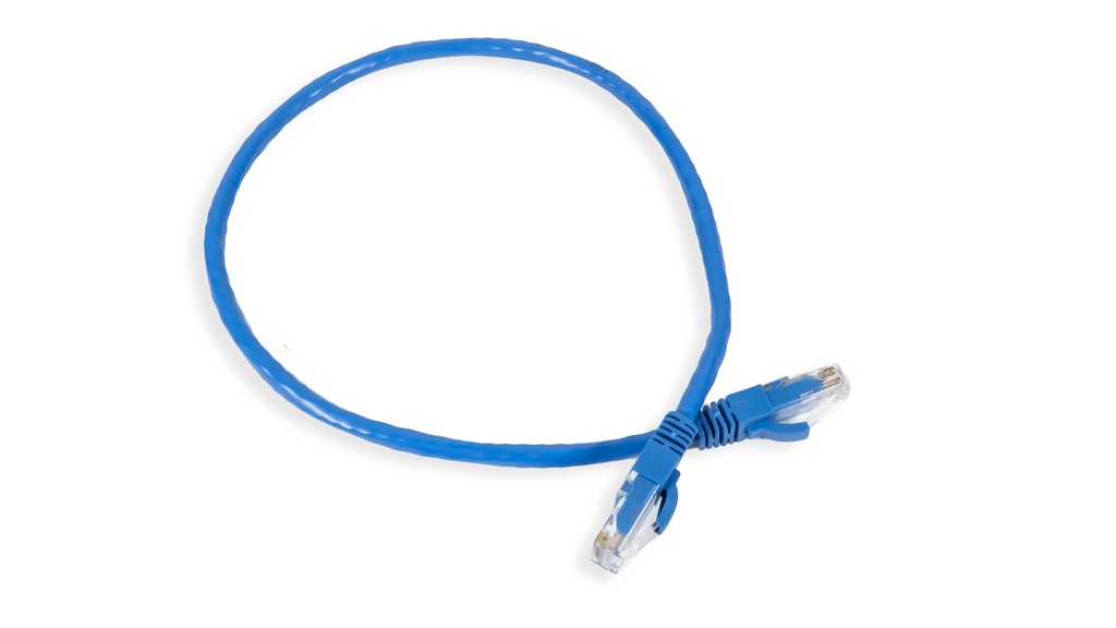 Cat.6 UTP 24 AWG PVC Patch Cord 0.5 mtr Blue Colour