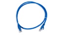 Cat.6 UTP 24 AWG PVC Patch Cord 1 mtr Blue Colour