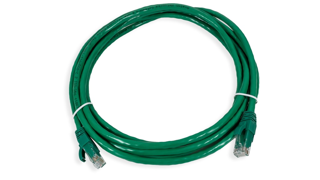 Cat.6 UTP 24 AWG PVC Patch Cord 3 mtr Green Colour